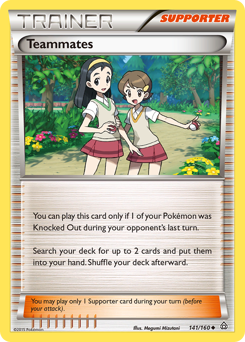 Teammates, Primal Clash #141, Pokémon TCG card