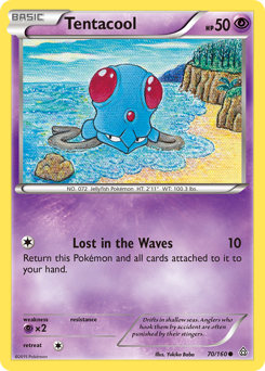 Tentacool, Primal Clash #70, Pokémon TCG card