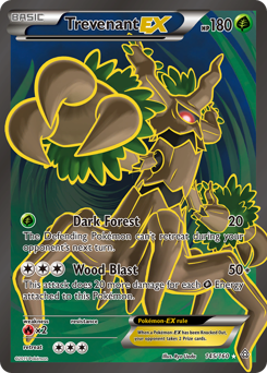 Trevenant-EX, Primal Clash #145, Pokémon TCG card