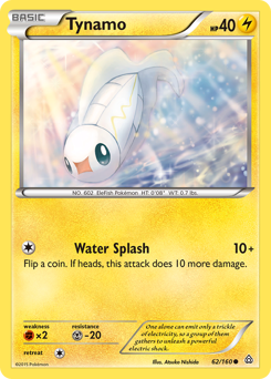 Tynamo, Primal Clash #62, Pokémon TCG card