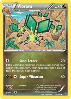 Vibrava, Primal Clash #109, Pokémon TCG card