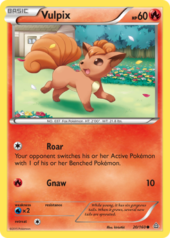 Vulpix, Primal Clash #20, Pokémon TCG card