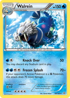 Walrein, Primal Clash #48, Pokémon TCG card