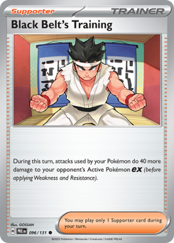Black Belt's Training, Prismatic Evolutions #96, Pokémon TCG card