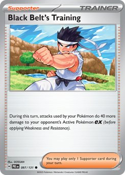 Black Belt's Training, Prismatic Evolutions #97, Pokémon TCG card