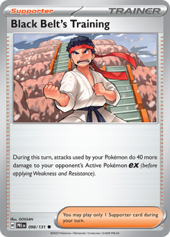 Black Belt's Training, Prismatic Evolutions #98, Pokémon TCG card