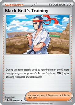 Black Belt's Training, Prismatic Evolutions #99, Pokémon TCG card