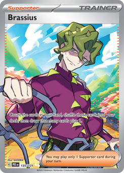 Brassius, Prismatic Evolutions #135, Pokémon TCG card