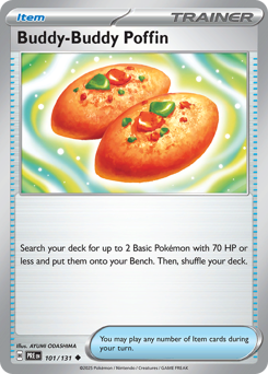 Buddy-Buddy Poffin, Prismatic Evolutions #101, Pokémon TCG card