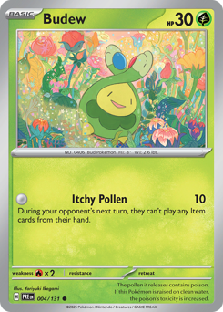 Budew, Prismatic Evolutions #4, Pokémon TCG card