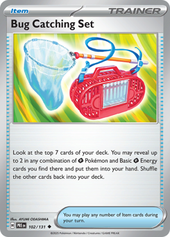 Bug Catching Set, Prismatic Evolutions #102, Pokémon TCG card