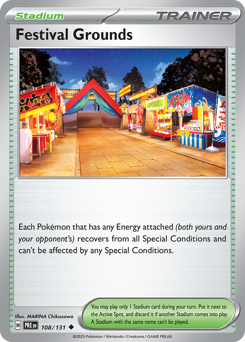 Festival Grounds, Prismatic Evolutions #108, Pokémon TCG card
