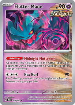 Flutter Mane, Prismatic Evolutions #43, Pokémon TCG card