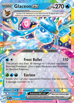 Glaceon ex, Prismatic Evolutions #26, Pokémon TCG card