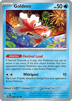 Goldeen, Prismatic Evolutions #20, Pokémon TCG card