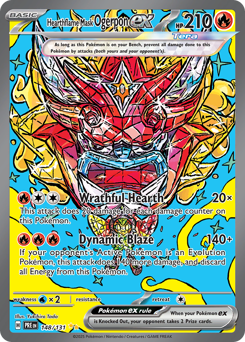 Hearthflame Mask Ogerpon ex, Prismatic Evolutions #148, Pokémon TCG card