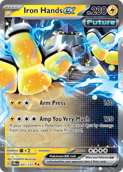 Iron Hands ex, Prismatic Evolutions #31, Pokémon TCG card