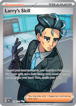 Larry's Skill, Prismatic Evolutions #139, Pokémon TCG card