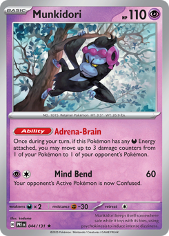 Munkidori, Prismatic Evolutions #44, Pokémon TCG card