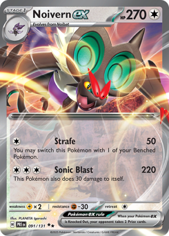 Noivern ex, Prismatic Evolutions #91, Pokémon TCG card