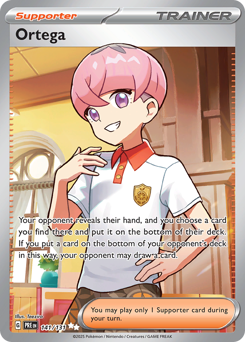 Ortega, Prismatic Evolutions #141, Pokémon TCG card