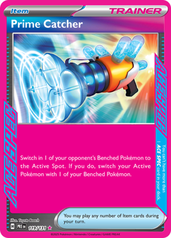 Prime Catcher, Prismatic Evolutions #119, Pokémon TCG card