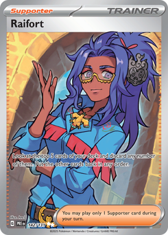 Raifort, Prismatic Evolutions #142, Pokémon TCG card
