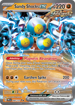 Sandy Shocks ex, Prismatic Evolutions #56, Pokémon TCG card