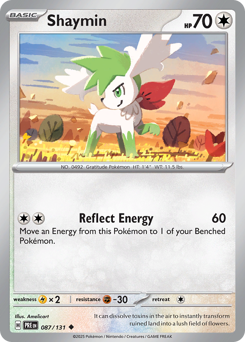 Shaymin, Prismatic Evolutions #87, Pokémon TCG card