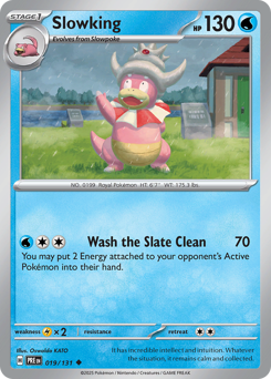 Slowking, Prismatic Evolutions #19, Pokémon TCG card