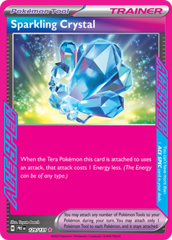 Sparkling Crystal, Prismatic Evolutions #129, Pokémon TCG card