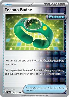 Techno Radar, Prismatic Evolutions #130, Pokémon TCG card