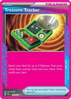Treasure Tracker, Prismatic Evolutions #131, Pokémon TCG card