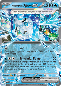 Wellspring Mask Ogerpon ex, Prismatic Evolutions #27, Pokémon TCG card