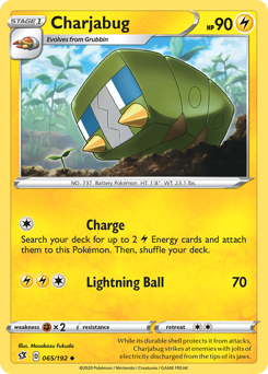 Charjabug, Rebel Clash #65, Pokémon TCG card