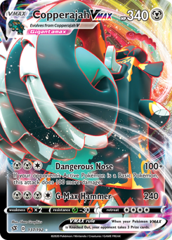 Copperajah VMAX, Rebel Clash #137, Pokémon TCG card