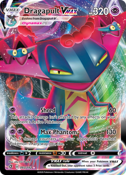Dragapult VMAX, Rebel Clash #93, Pokémon TCG card