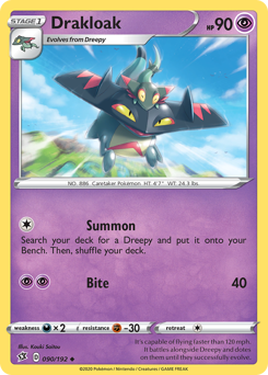 Drakloak, Rebel Clash #90, Pokémon TCG card