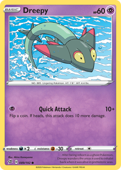 Dreepy, Rebel Clash #89, Pokémon TCG card