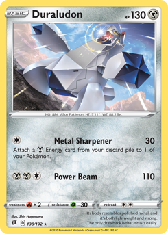 Duraludon, Rebel Clash #138, Pokémon TCG card