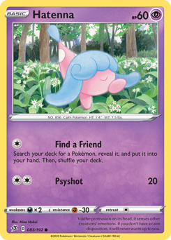 Hatenna, Rebel Clash #83, Pokémon TCG card