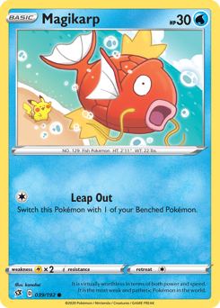 Magikarp, Rebel Clash #39, Pokémon TCG card