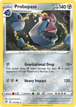 Probopass, Rebel Clash #131, Pokémon TCG card