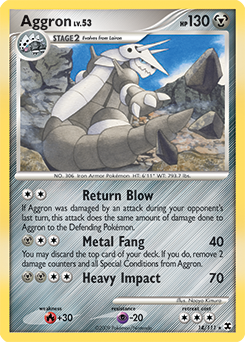 Aggron, Rising Rivals #14, Pokémon TCG card