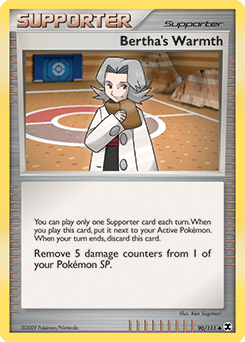Bertha's Warmth, Rising Rivals #90, Pokémon TCG card