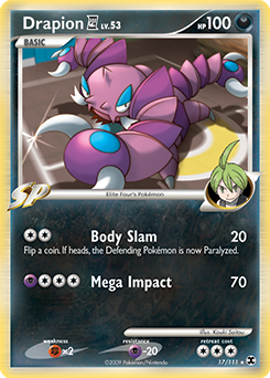 Drapion E4, Rising Rivals #17, Pokémon TCG card