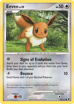Eevee, Rising Rivals #59, Pokémon TCG card