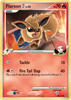 Flareon E4, Rising Rivals #60, Pokémon TCG card