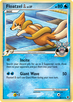 Floatzel GL, Rising Rivals #4, Pokémon TCG card