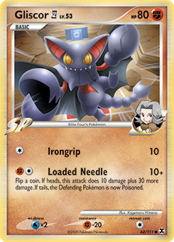 Gliscor E4, Rising Rivals #62, Pokémon TCG card
